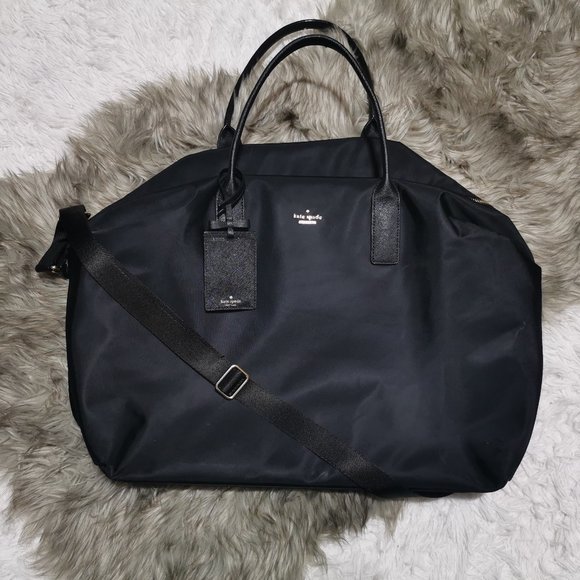 kate spade Handbags - Kate Spade Lyla Extra Large Black Weekender Bag
